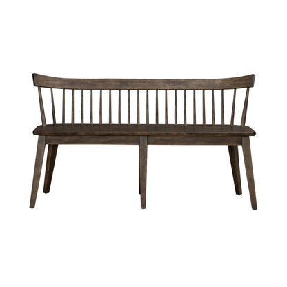 Midland Falls - Spindle Back Bench - Rustic Brown
