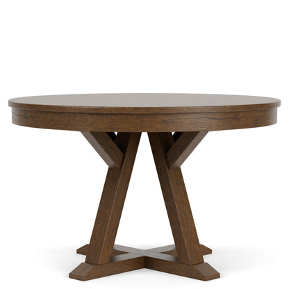 Calhoun - Round Dining Table - Whiskey Oak