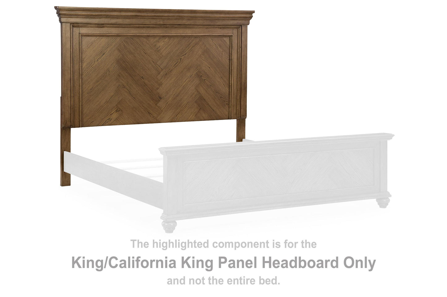 Karallin - King/California King Panel Headboard - Medium Brown