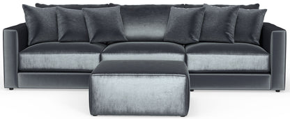 Remington - Modular Sofa And Cocktail Ottoman - Slate