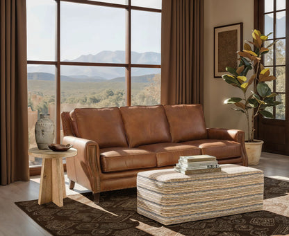 SS - Exton Stationary Sofa - Light Brown
