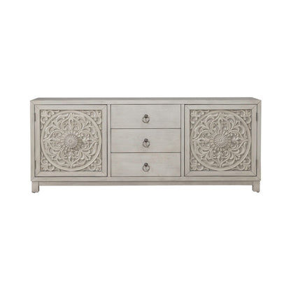 Sundance - 2 Door 3 Drawer Accent Cabinet - Antique Linen