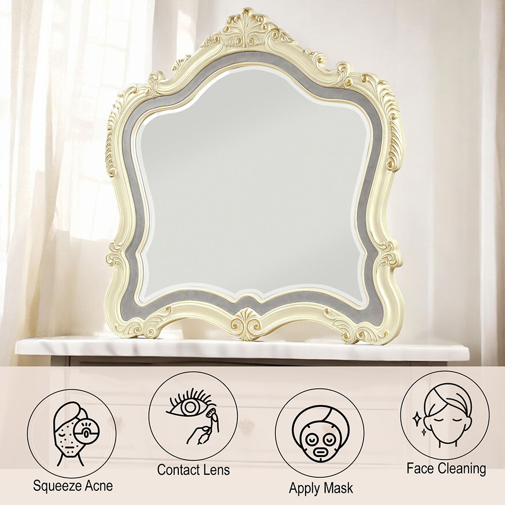 Chantelle - Mirror - Pearl White Finish
