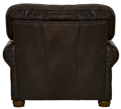 Roberto - Leather Chair - Cocoa