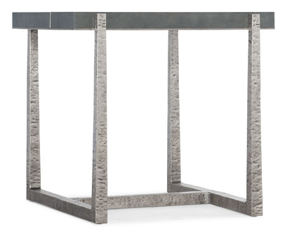 Chapman - Mixed Media End Table - Pearl Silver