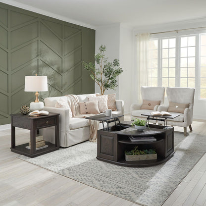 Wallace - 3 Piece Set - Aged Oak