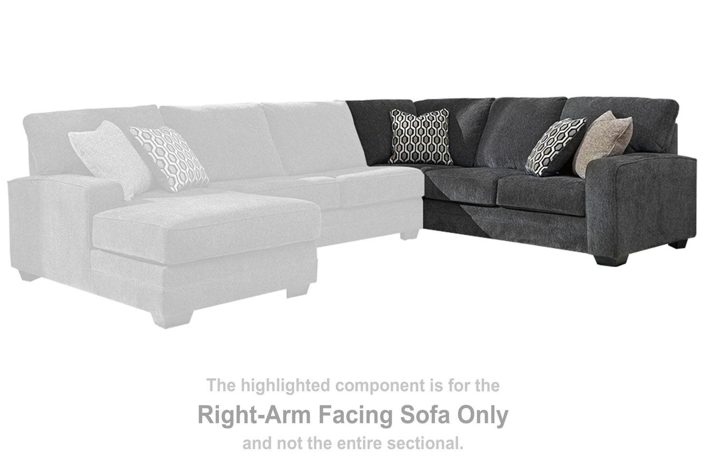Tracling - RAF Sofa w/Corner Wedge - Slate