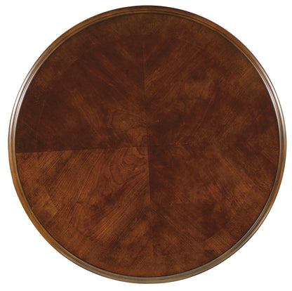 Brookhaven - Round Lamp Table - Dark Brown