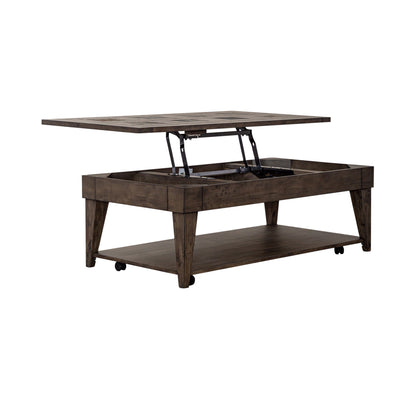 Arrowcreek - Lift Top Cocktail Table - Weathered Stone