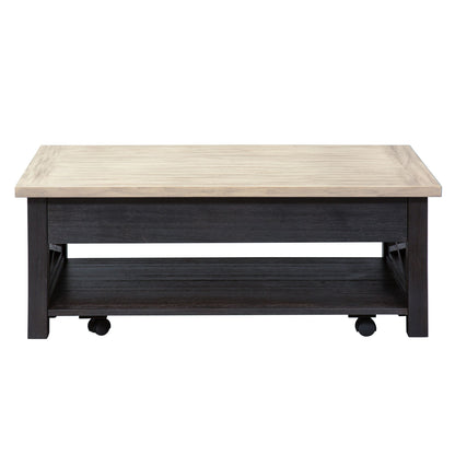 Heatherbrook - Lift Top Cocktail Table - Charcoal & Ash
