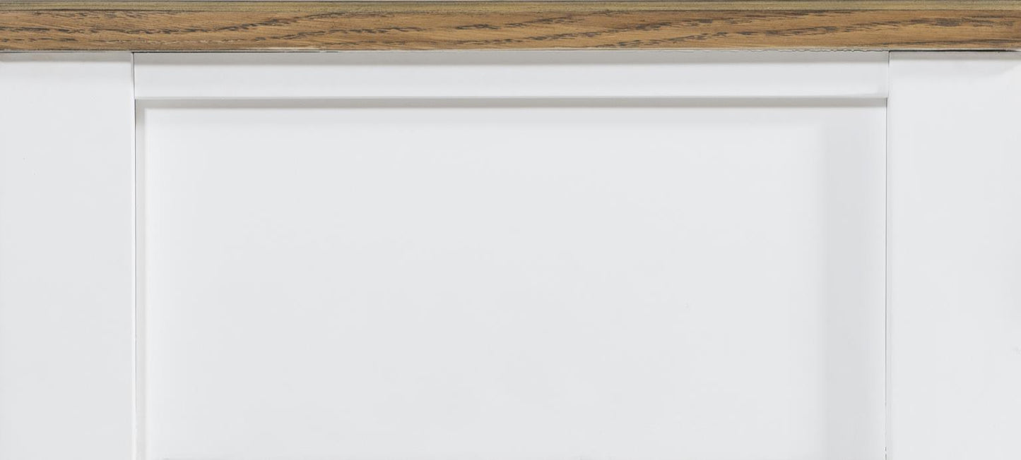 Jasper - Chairside Table - Toasted Coconut / White