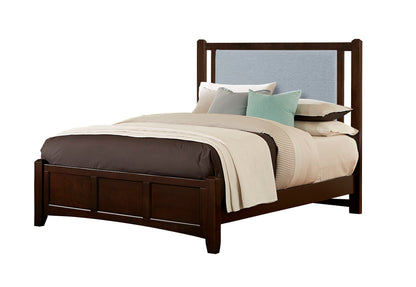 Bonanza - Ocean Blue Upholstered Bed With Mansion Footboard
