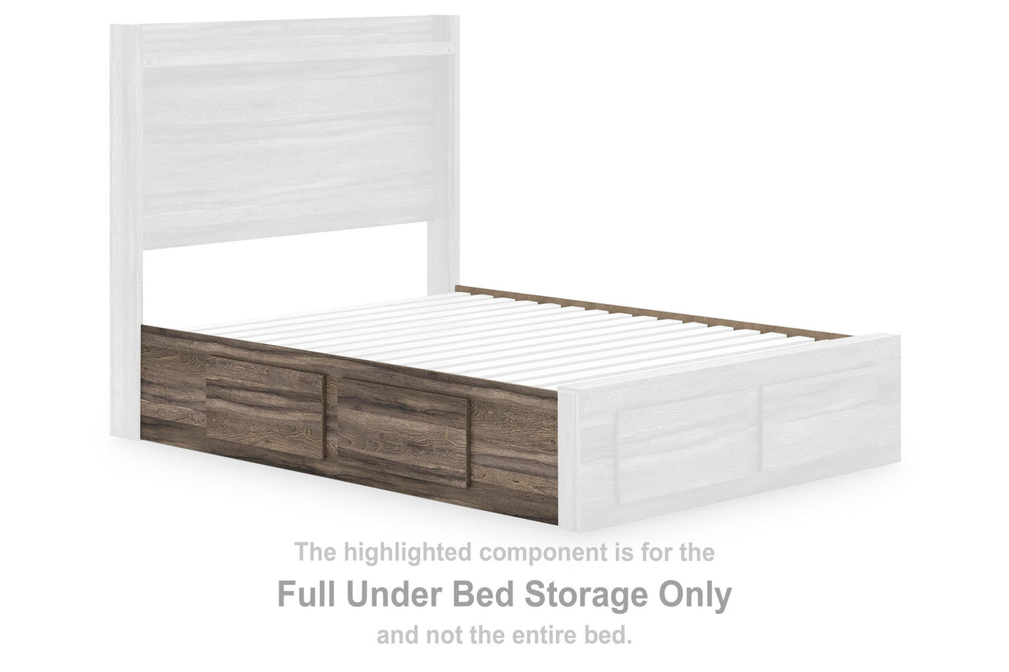 Elbrim - Full Under Bed Storage - Brown