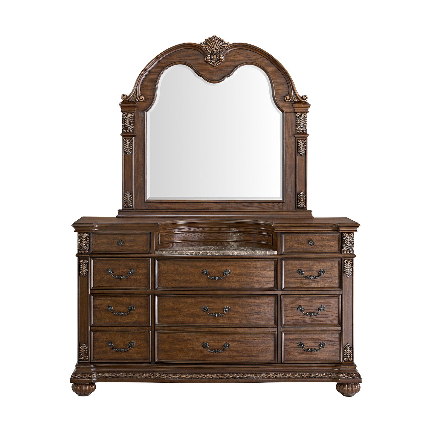 Cadenza - Dresser And Mirror Set - Brown