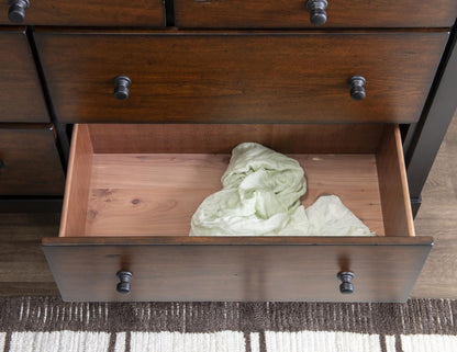 Fenmore - Drawer Chest - Mocha And Distressed Cherry