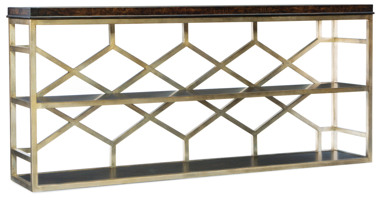 Melange - Giles Console Table - Dark Brown