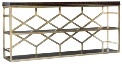 Melange - Giles Console Table - Dark Brown