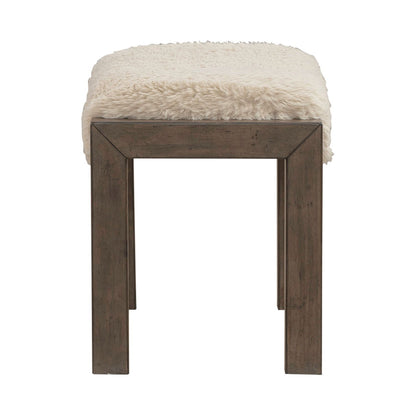 Broadmore - Upholstered Console Stool - Cobblestone Brown