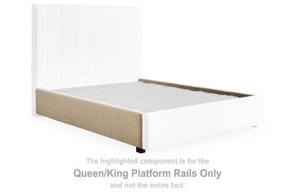 Brizmore - Queen/King Platform Rails - Beige