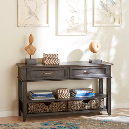 Mill Creek - 2 Drawer Sofa Table - Peppercorn
