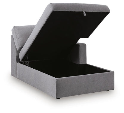 Modmax - RAF Corner Chaise With Storage - Granite