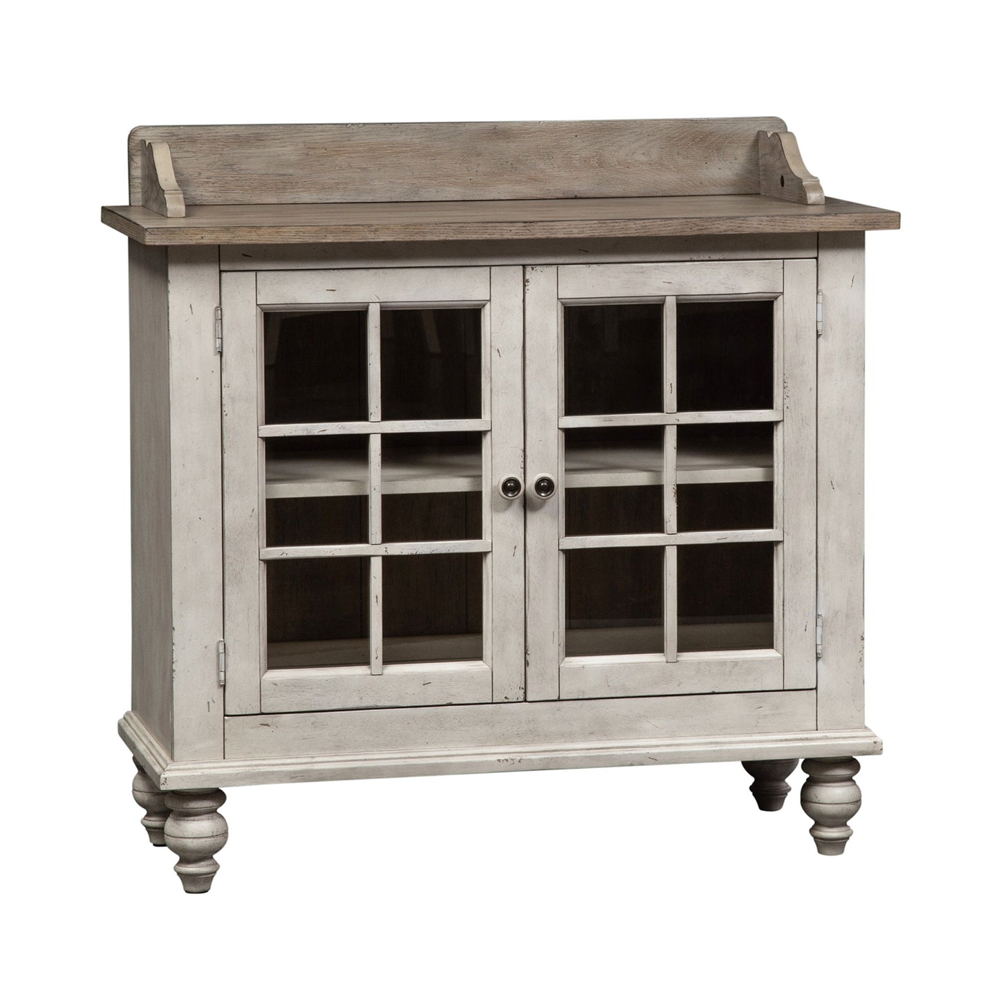 Whitney - Server - Antique Linen / Weathered Gray