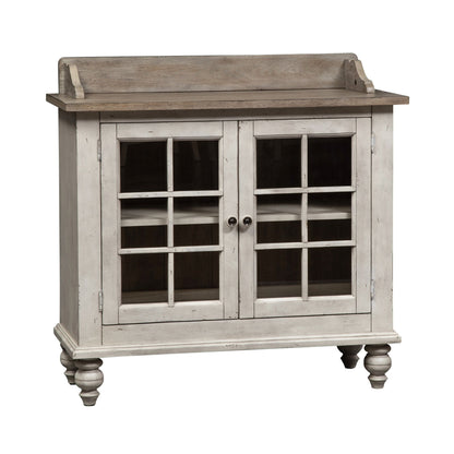 Whitney - Server - Antique Linen / Weathered Gray