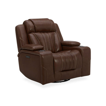 Caswell - Swivel Glider Recliner P2 - Nature Chestnut