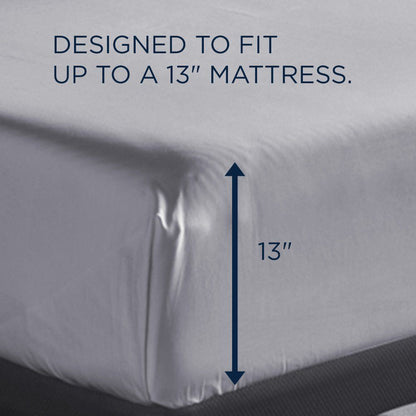 Linens - Tempur Classic Cotton Sheet Set - Sleepy Silver Mist