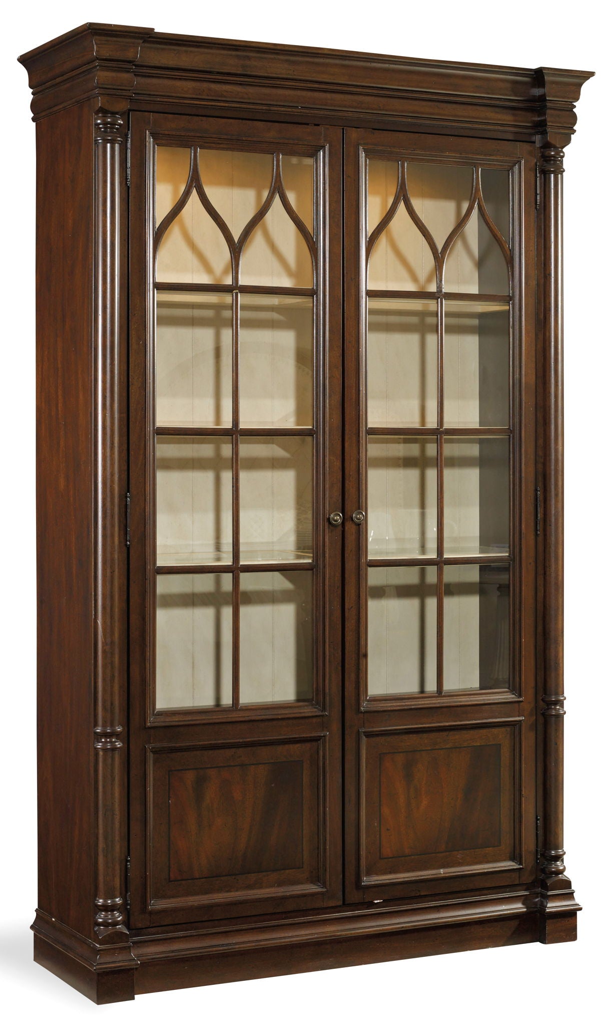 Leesburg - Display Cabinet - Dark Brown