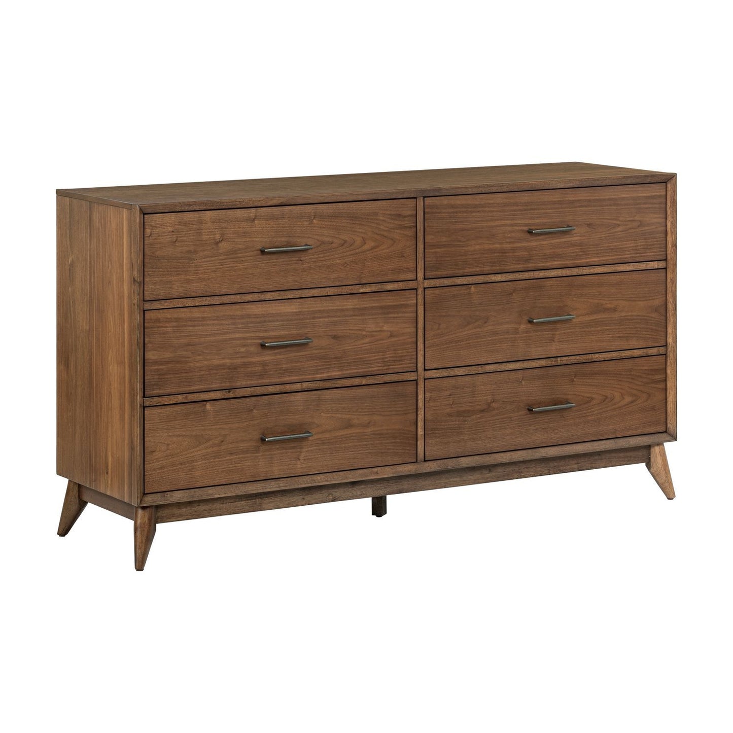 Century Modern - 6 Drawer Dresser - Walnut