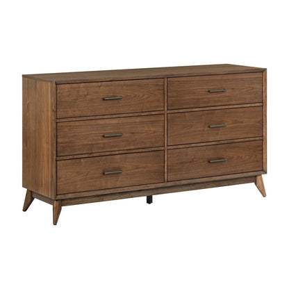 Century Modern - 6 Drawer Dresser - Walnut
