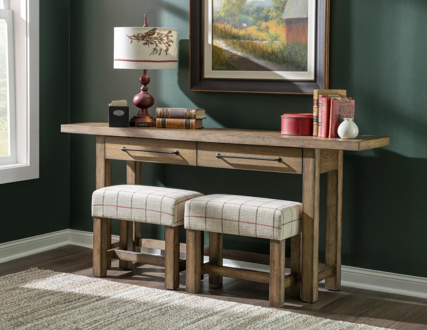 Vintage Market - Console Table - Barnwood Oak