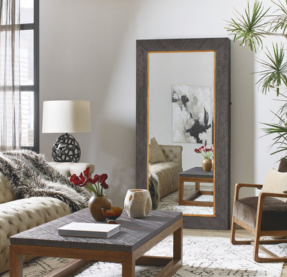 Big Sky - Floor Mirror With Jewelry Storage - Dark Gray