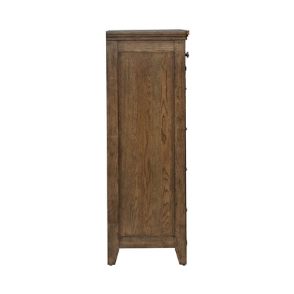 Carolina Park - 5 Drawer Chest - Amber Brown