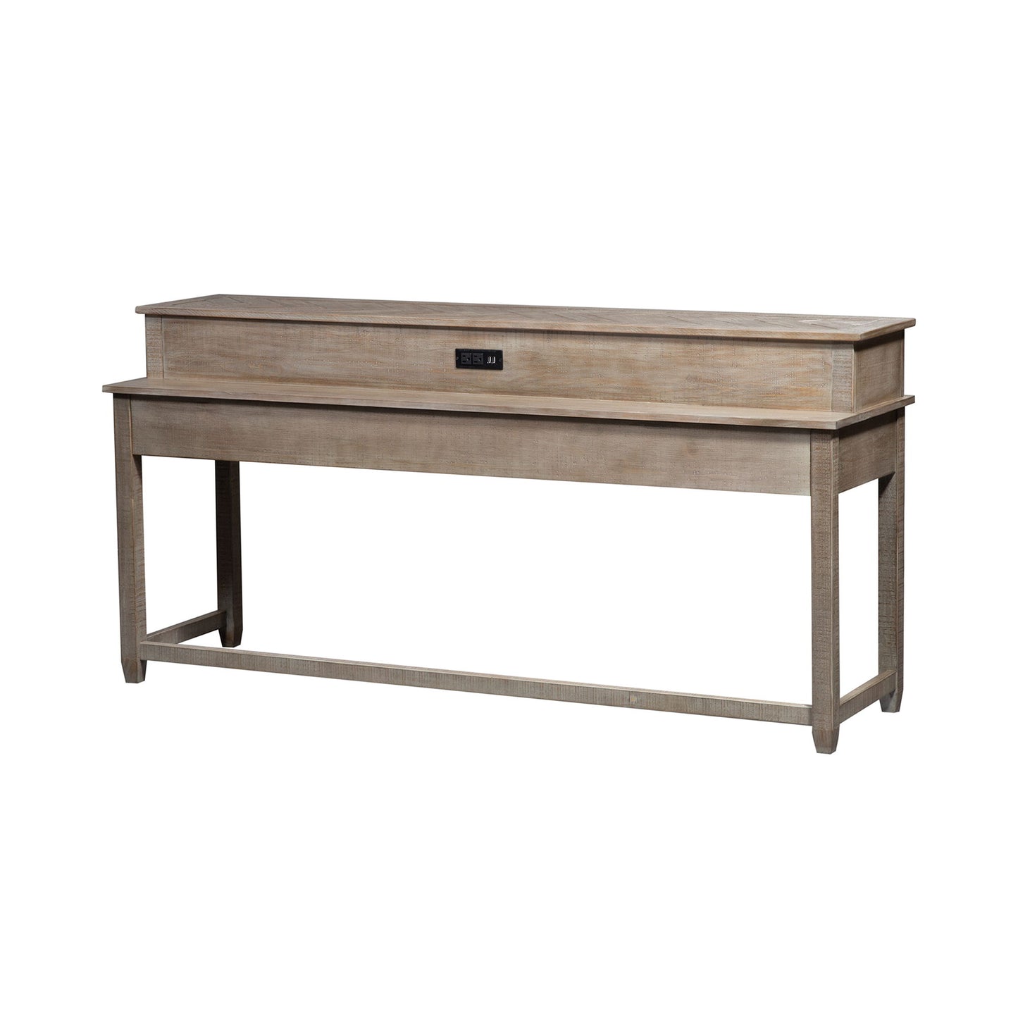 Parkland Falls - Console Bar Table - Weathered Taupe