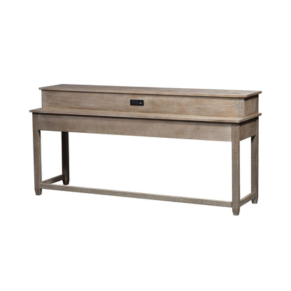 Parkland Falls - Console Bar Table - Weathered Taupe