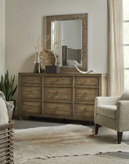 Sundance - 9-Drawer Dresser - Dark Brown