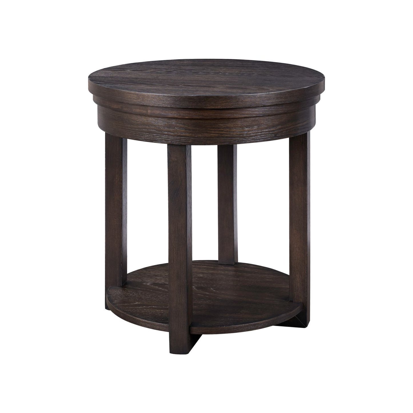 Weston - Round End Table - Peppercorn