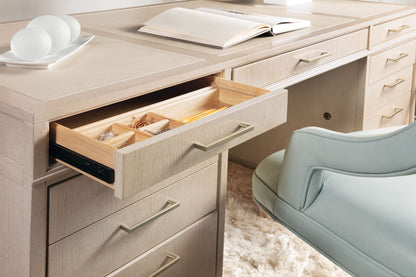 Home Office - Executive Desk - Polished Limestone