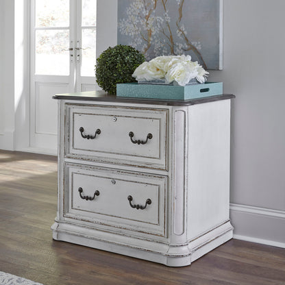 Magnolia Manor - Jr Executive Media Lateral File - Antique White
