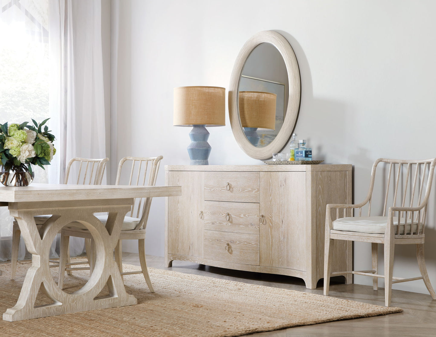 Serenity - Bimini Spindle Arm Chair (Set of 2) - Beige
