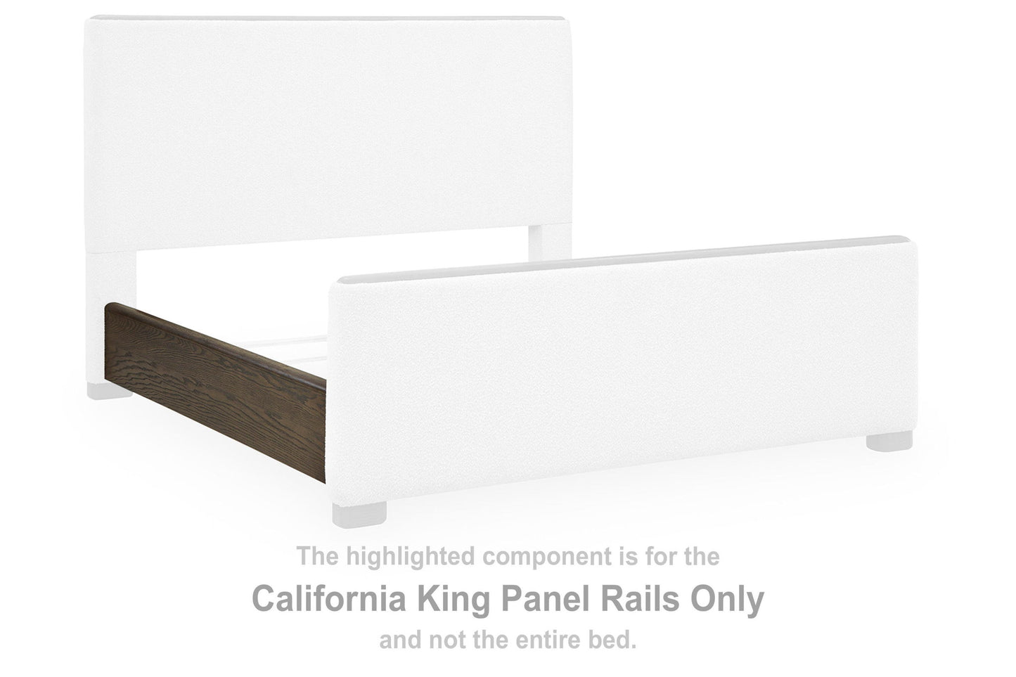Radkin - California King Panel Rails - Burnished Brown
