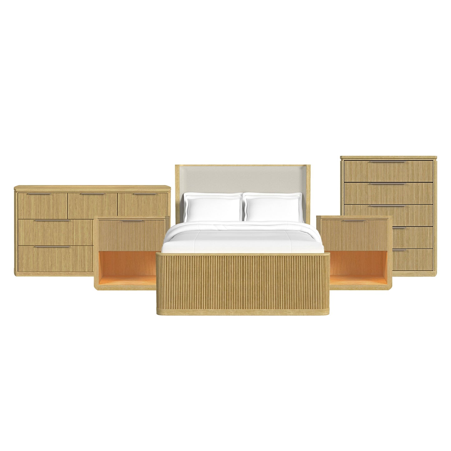 Sylvie - Bedroom Set With Upholstered Bed