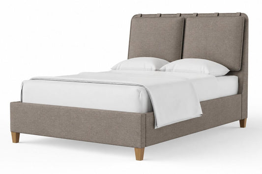 Nordhaven - Upholstered Bed - Mocha / Nordic Walnut