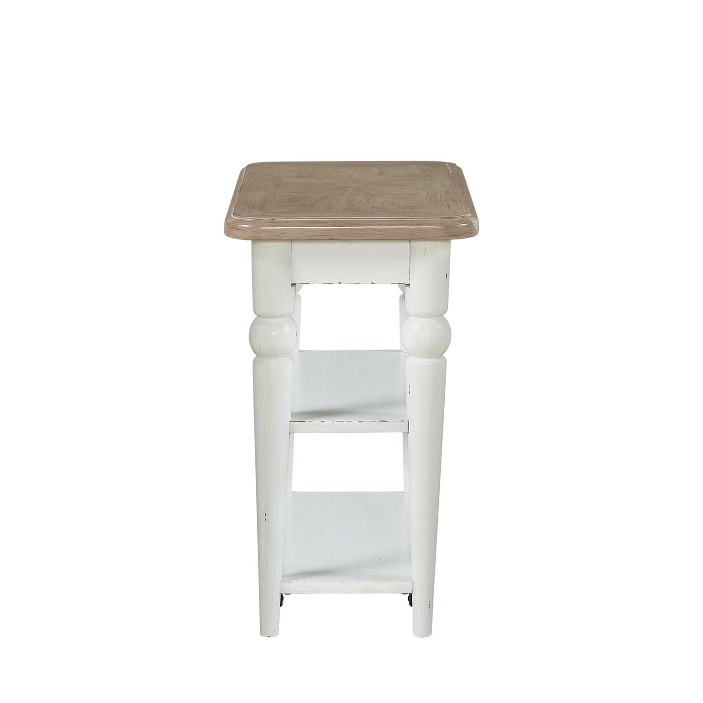 Turnberry Park - Chairside Table - Washed White