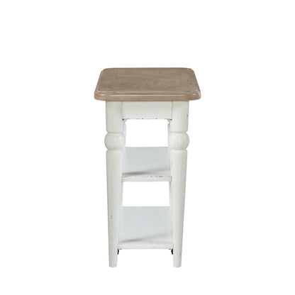 Turnberry Park - Chairside Table - Washed White