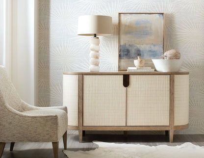 Melange - Arbor Credenza - Beige / Light Brown