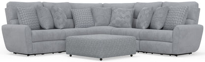Majesty - Deep Seating Power Reclining Sectional And Ottoman