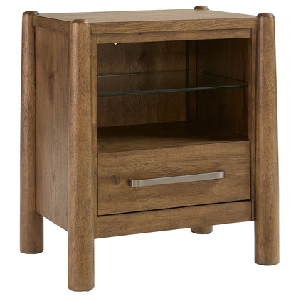 Henderson - One Drawer Nightstand - Toasted Pecan